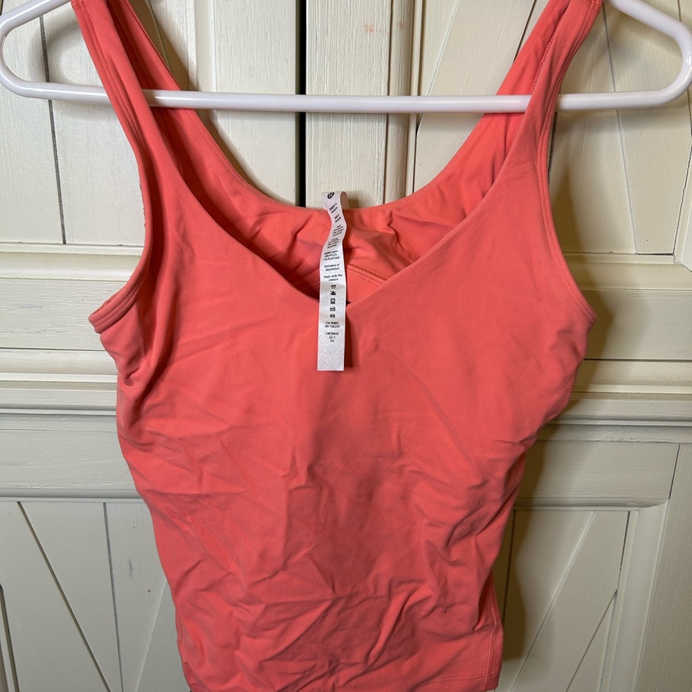 Lululemon Athletica Vibrant Coral Tank Top